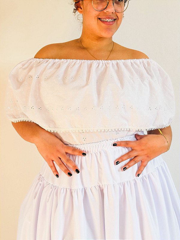 Bata crioulinha branca de Lesie