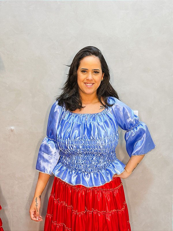 Bata Ciganinha Azul claro