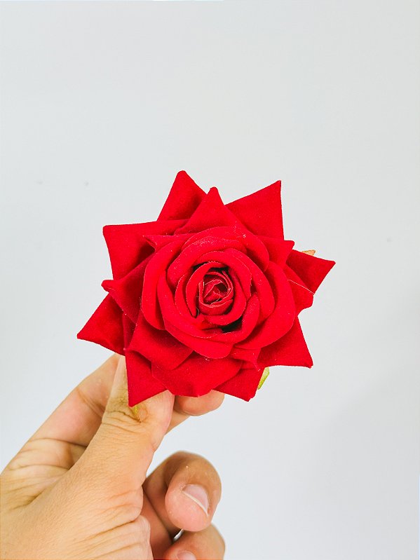 Rosa para cabelo luxo