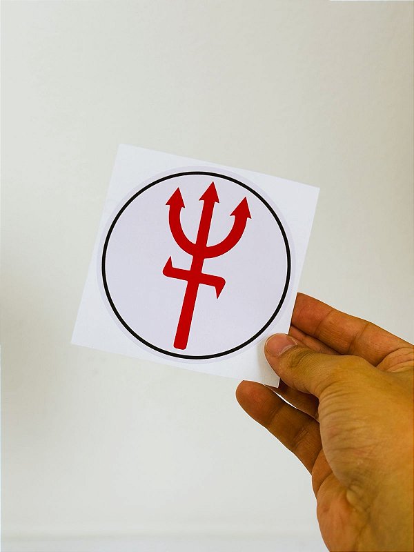 Adesivo Tridente de Pomba gira - fundo branco