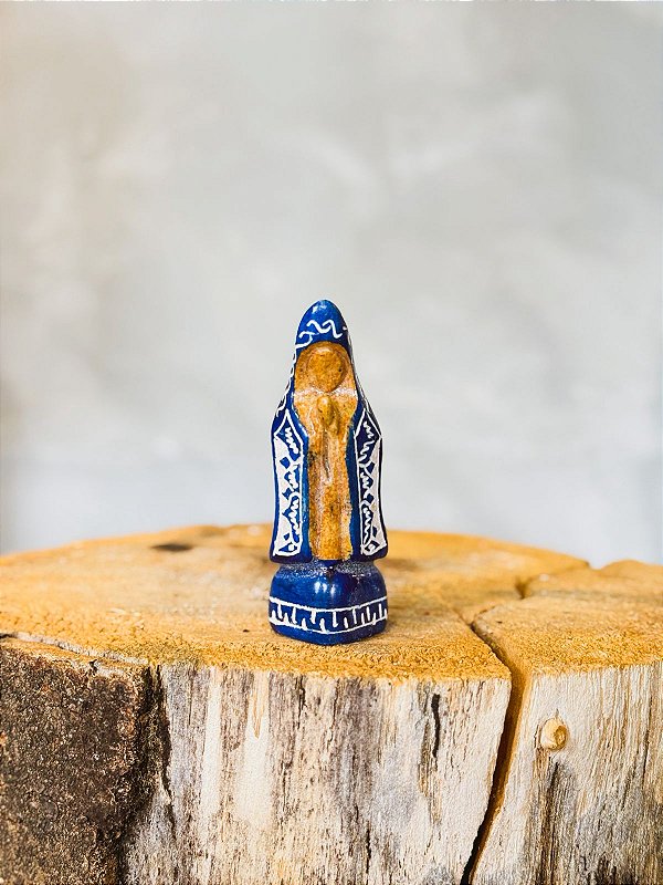 Imagem N. senhora da aparecida em pedra sabão P 10cm