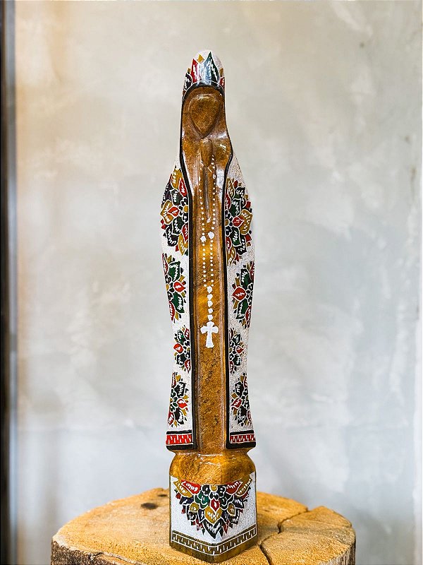 Imagem N. senhora da aparecida em pedra sabão GG 41cm