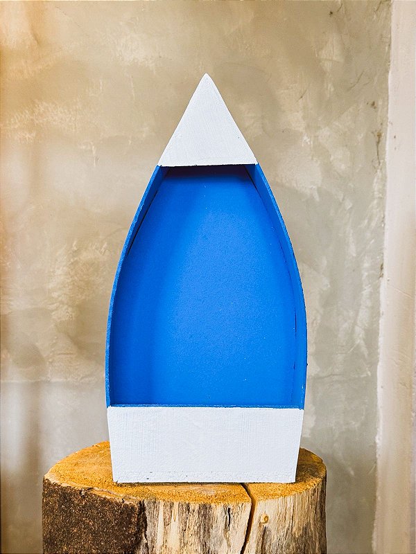 Barco de Iemanjá madeira 35cm