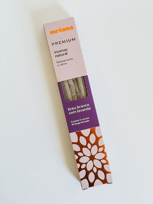 Incenso Nirvana linha prime  - Breu branco com Lavanda