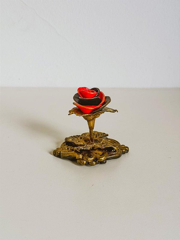 Ofertório de pomba gira porcelana luxo vermelho e preto