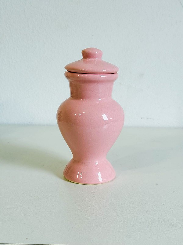 Quartinha de louça Rosa 15cm s/ asa