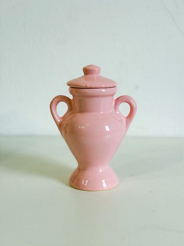 Quartinha de louça Rosa 15cm c/ asa