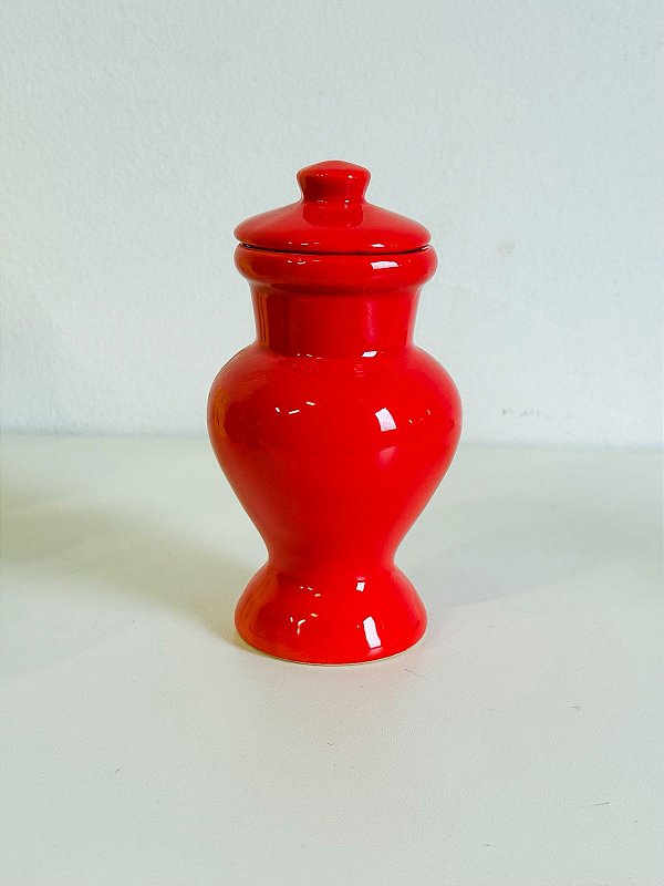 Quartinha de louça Vermelho 15cm s/ asa