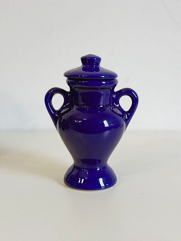 Quartinha de louça Azul 15cm c/ asa