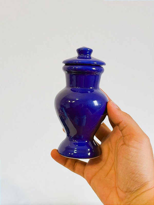 Quartinha de louça Azul 15cm s/ asa