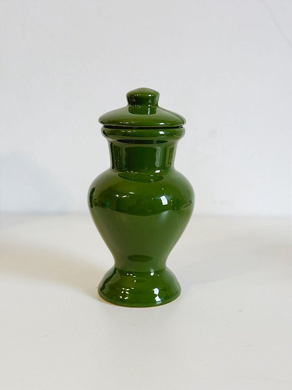 Quartinha de louça Verde 15cm s/ asa