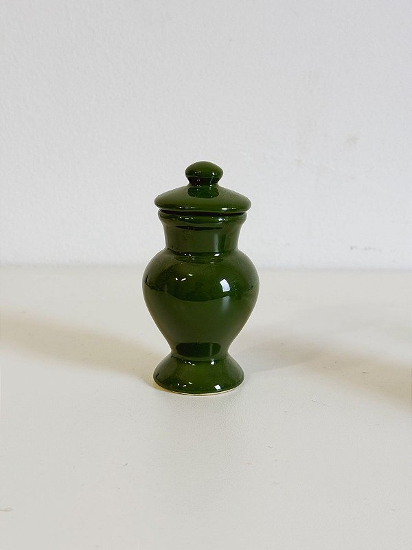 Mini Quartinha de louça Verde 10cm s/ asa