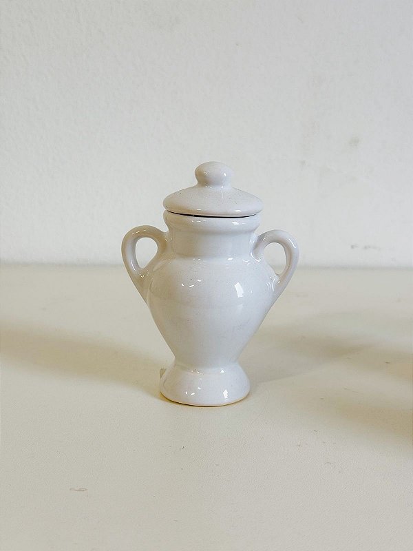 Mini Quartinha de louça Branca 10cm c/ asa