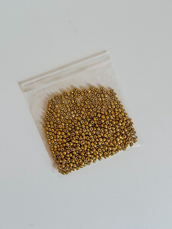 Pacote de Miçanga 50g - Dourado