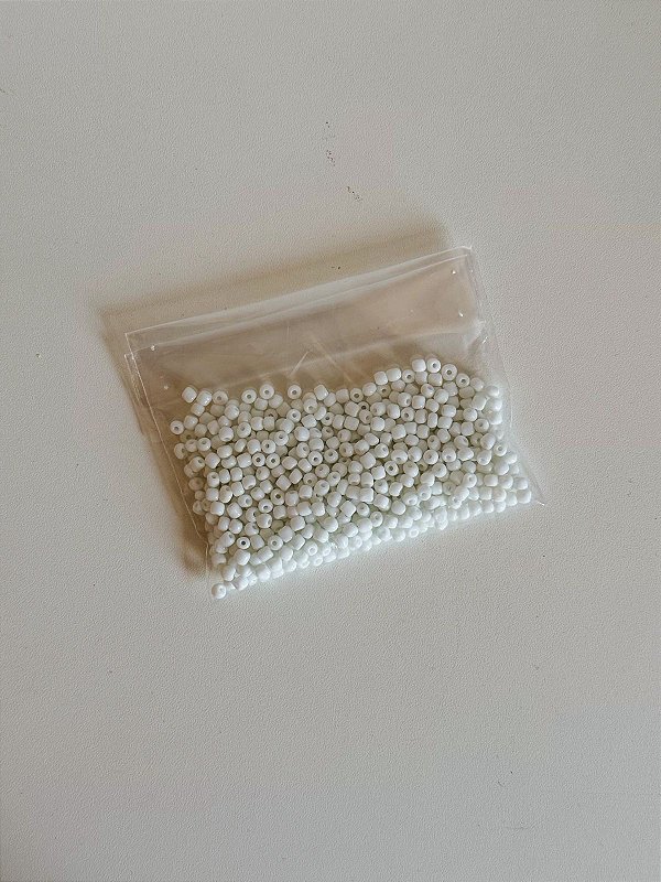 Pacote de Miçanga 50g - Branco leitoso