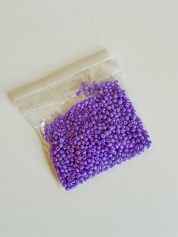 Pacote de Miçanga 50g - Roxo Leitoso