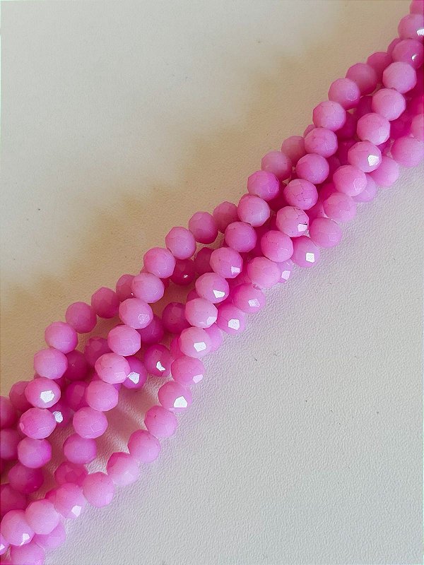 Fio de cristal Rosa leitoso