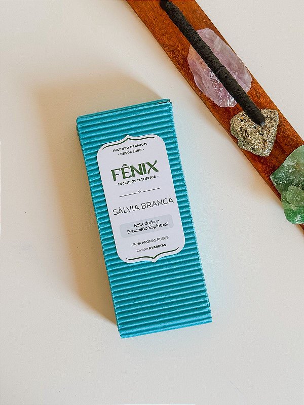 Incenso Fênix de Salvia Branca - Limpeza Espiritual e Elevação