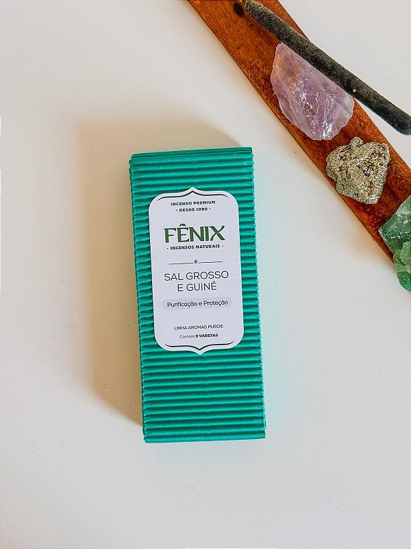 Incenso Fênix de Sal Grosso e guiné - Descarrego e proteção