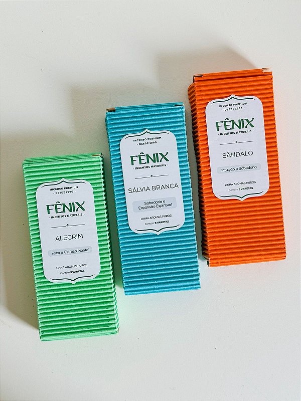 kit 3 Incenso fênix - Foco, Intuição e Conexão Espiritual