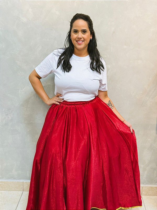Saia godê vermelha