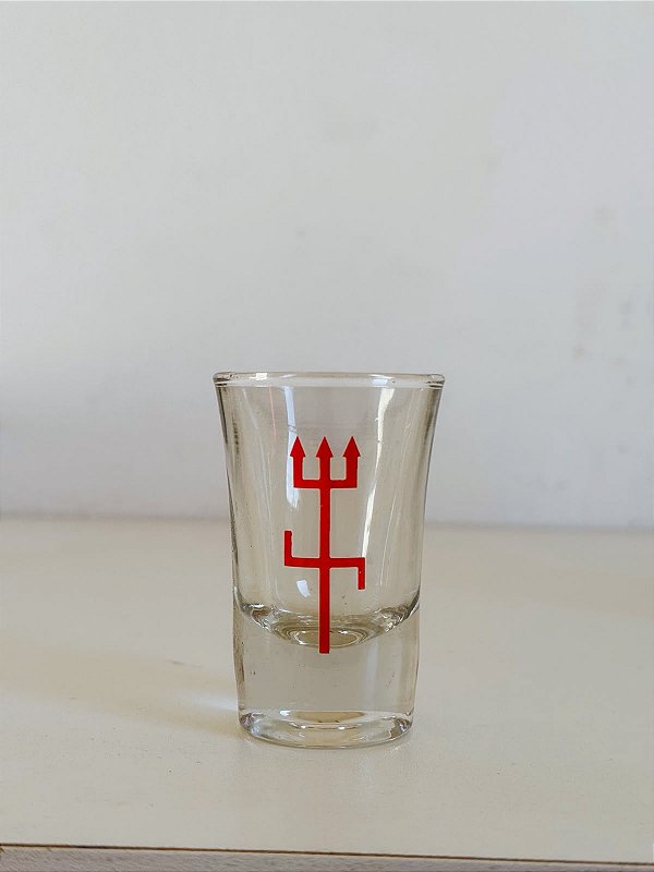 Copo de Dose Exu tridente Vermelho