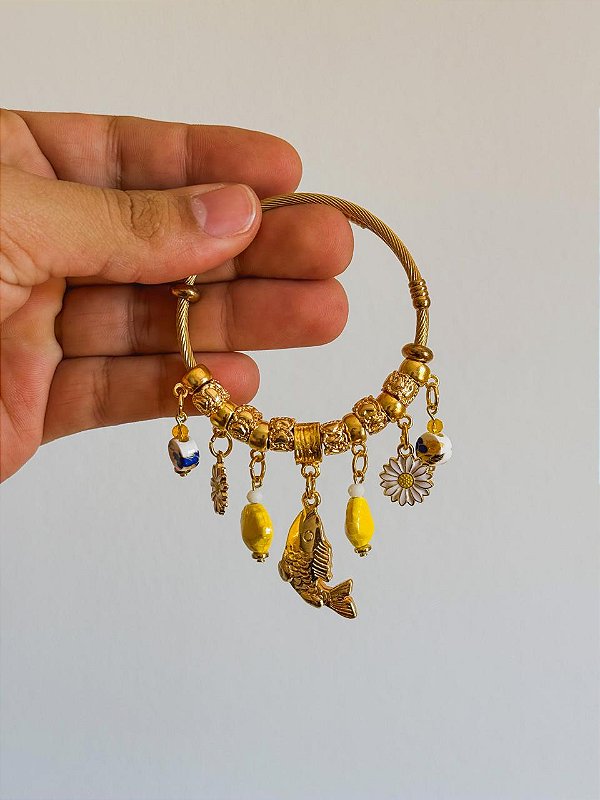 Pulseira Bracelete de Oxum