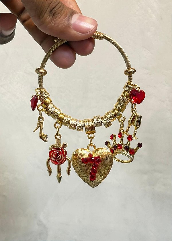 Pulseira Bracelete de Pomba Gira coração 7