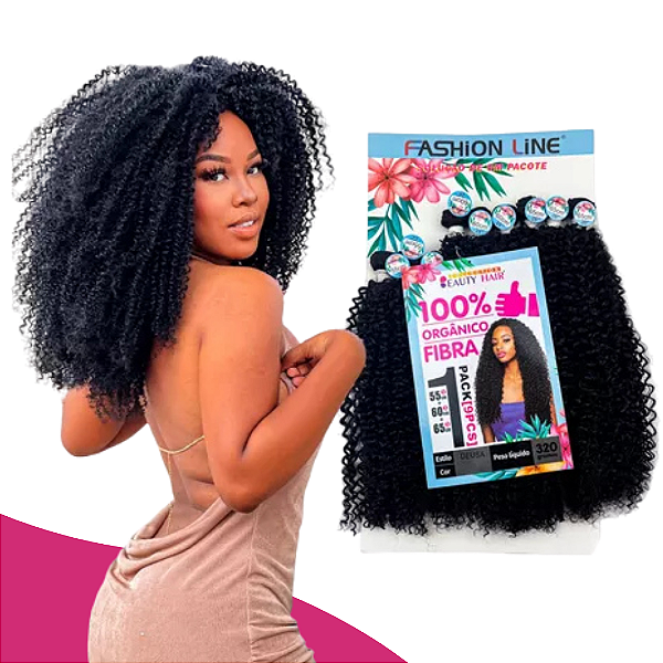 CABELO CACHEADO DEUSA - FASHION LINE ORGANICO