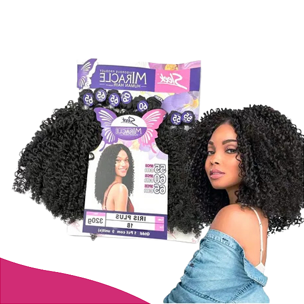 CABELO CACHEADO IRIS PLUS BIO FIBRA - MIRACLE SLEEK - 65CM