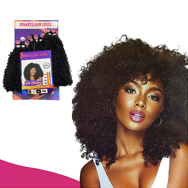 CABELO CACHEADO JULIANA BIO FIBRA - BRAZILIAN IDOL ENTRELLACE 75CM