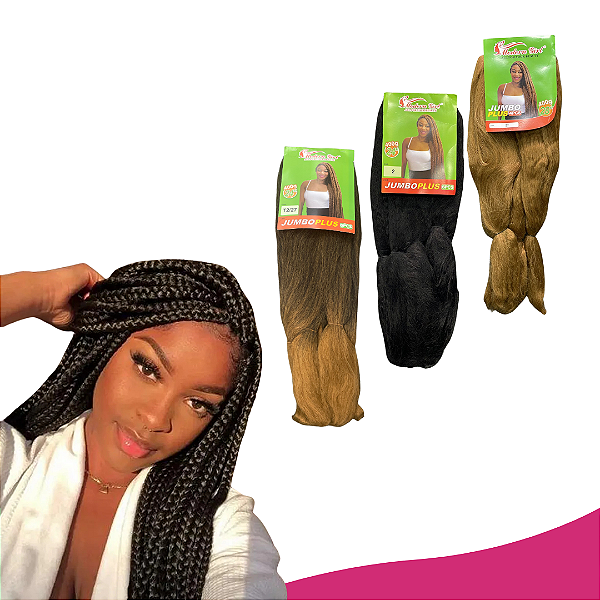 JUMBO PLUS MODERN GIRL - CABELO PARA TRANÇA - 400 GRAMAS - BOX BRAIDS - NAGO