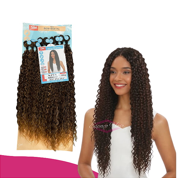 CABELO CACHEADO LITA BIO FIBRA SLEEK 75CM 320G