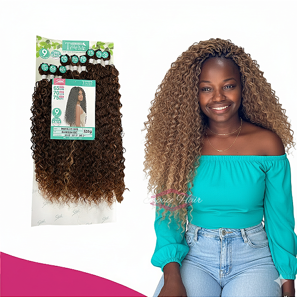 CABELO CACHEADO MICHELE PLUS - ORGANICO ENTRELACE - SLEEK