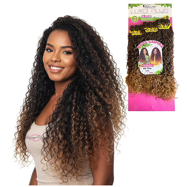 CABELO CACHEADO MISS/MS TINA SUPER PROTEINA - MODERN GIRL LUXO PLUS - 85cm