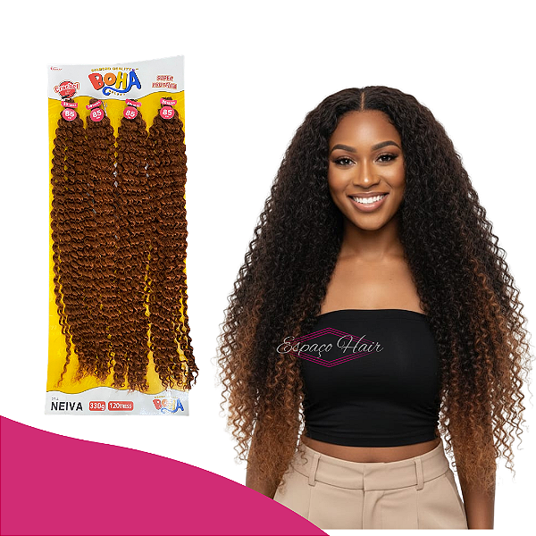 CABELO CACHEADO NEIVA CROCHET BRAIDS SUPER PROTEINA - MODERN GIRL BOHA CROCHET