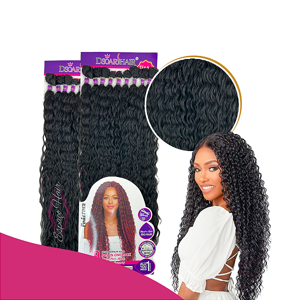 CABELO CACHEADO DSOAR HAIR PODEROSA - FIBRA IMPORTADA - COMPRIDO