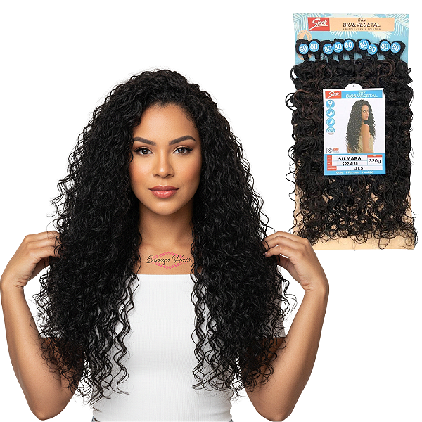 CABELO CACHEADO SILMARA BIO VEGETAL - SLEEK 80CM
