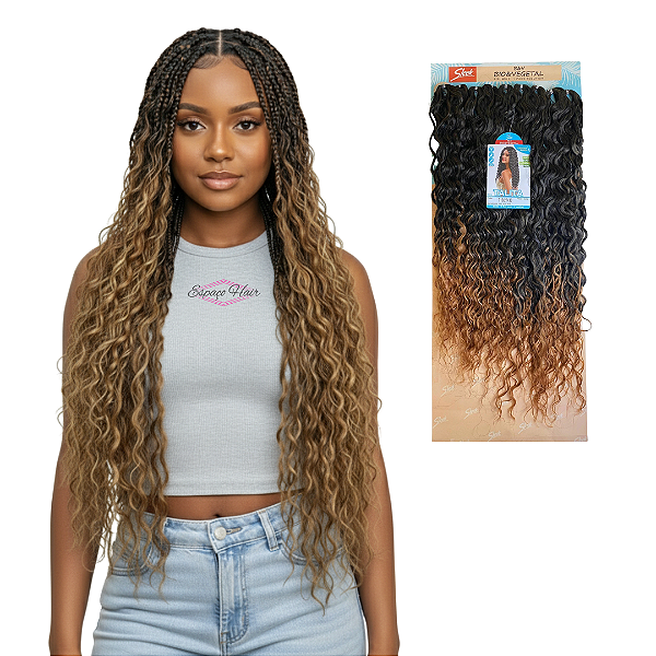 CABELO CACHEADO TALITA CROCHET BRAIDS BIO FIBRA - SLEEK - 80CM