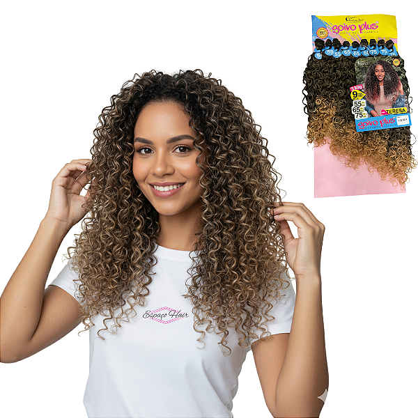 CABELO CACHEADO MODERN GIRL TERESA - ORGANICO - GOIVO PLUS - VOLUMOSO