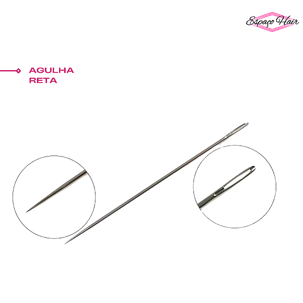 Agulha para Entrelace -Reta