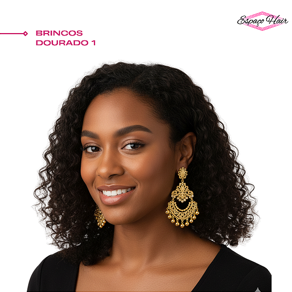 BRINCOS DOURADOS - VARIAÇÃO 1/ BIJUTERIAS
