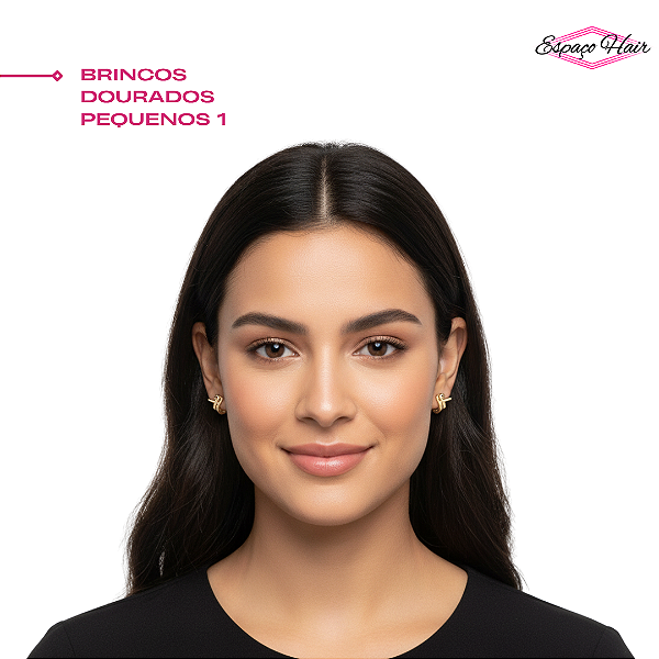 BRINCOS DOURADOS PEQUENOS- VARIAÇÃO 1/ BIJUTERIAS