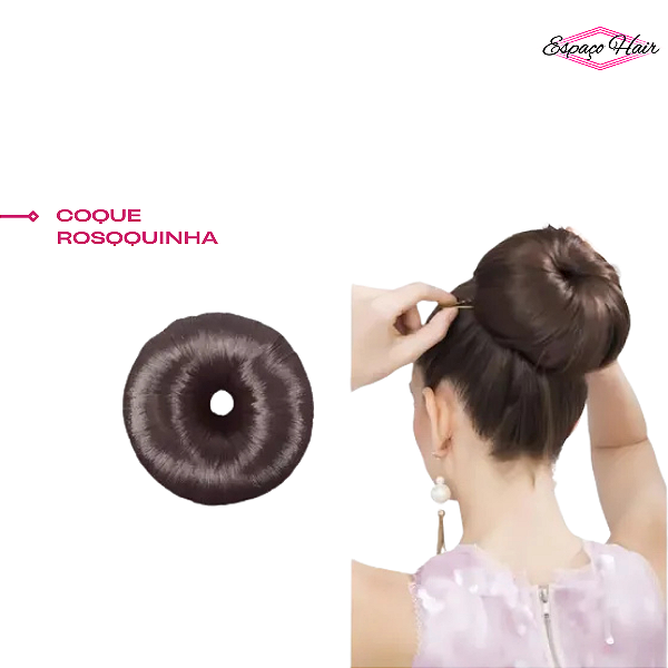 COQUE ROSQUINHA - PARA PENTEADOS