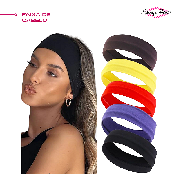 FAIXA DE CABELO EM MALHA - ESPORTIVA