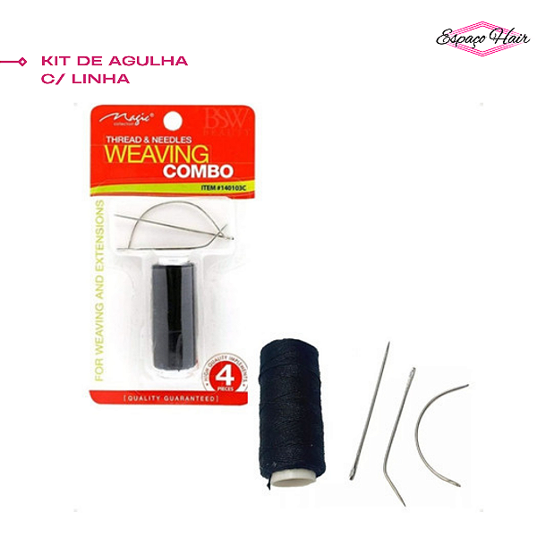 KIT DE AGULHA COM LINHA