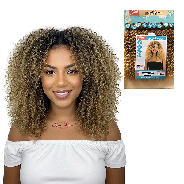 CABELO CACHEADO CATARINA - 50CM BIO FIBRA CURTO
