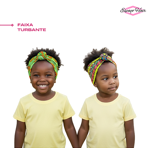 FAIXA DE CABELO TURBANTE ESTAMPADO