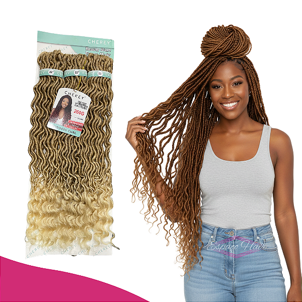 GODDES CURL - DRED SINTÉTICO COM CACHOS NA PONTA - CHEREY - 260G