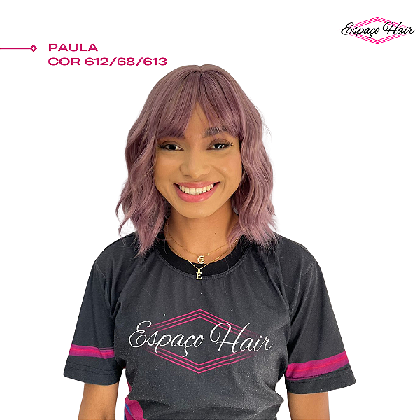 PERUCA WIG PAULA COR 612/68/613 - COM FRANJA - ORGANICA PREMIUM - MODERN GIRL